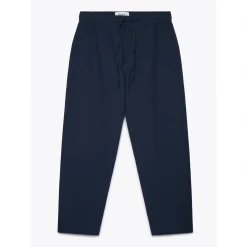 Wax London Kurt Seersucker Trouser - Navy