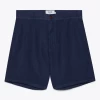 Wax London Menswear Holm Linen Shorts - Navy