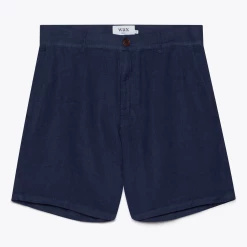 Wax London Menswear Holm Linen Shorts - Navy