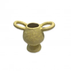 Lomito Ceramic Urn Vase - Yellow