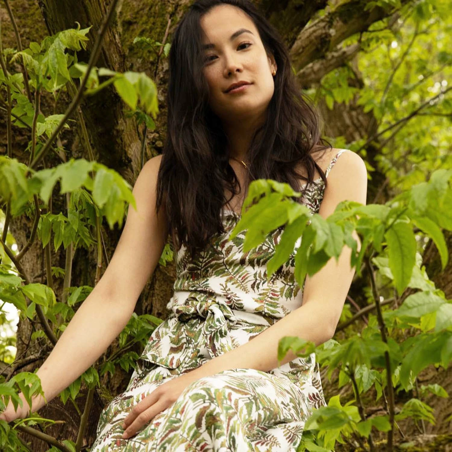 Bertioli By Thyme Silkwear Silk Dress In Fern 5 Bertioli By Thyme Silkwear Silk Dress In Fern