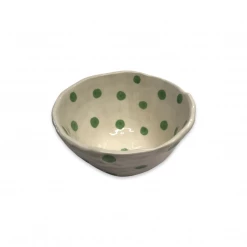 Lomito Ceramics Ceramic Dot Bowl - Green