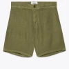 Wax London Menswear Holm Linen Shorts - Khaki