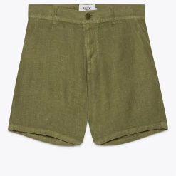 Wax London Menswear Holm Linen Shorts - Khaki