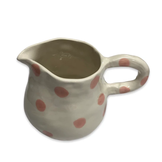 Lomito Large Jug With Pink Dots Ceramics 4 Lomito Large Jug With Pink Dots Ceramics